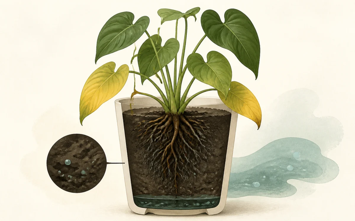植物根部缺氧時，會有哪些症狀？