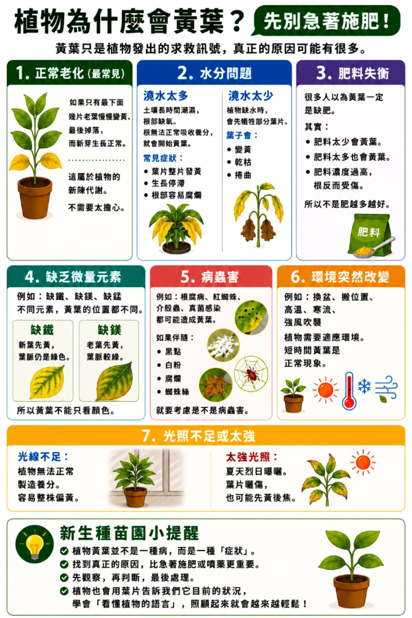 盆栽為什麼會黃葉?先別急著施肥!