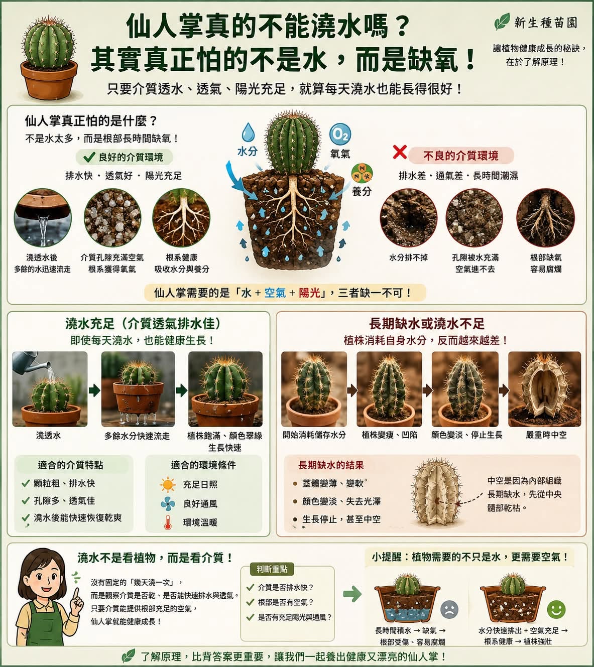 仙人掌真的不能澆水嗎?還是我們誤會它了?